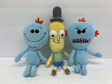 Rick and Morty Mr Meeseeks Plush Butthole Funko Happy Angry 9 Lot Of 3