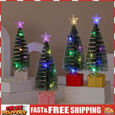 LED Light Tabletop Decorations Xmas Tree Desktop Ornaments for Tabletop Window S
