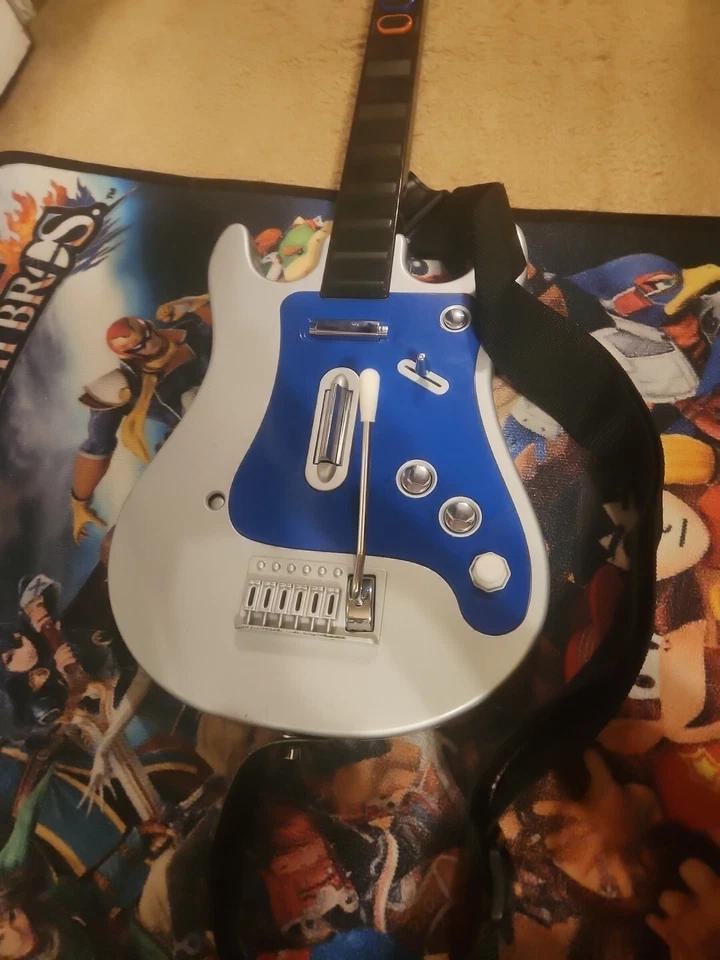 Controlador de guitarra Wii Rockster de Psyclone PSE6300 Y JUEGO WORLD TOUR PROBADO Foto 2 de 4