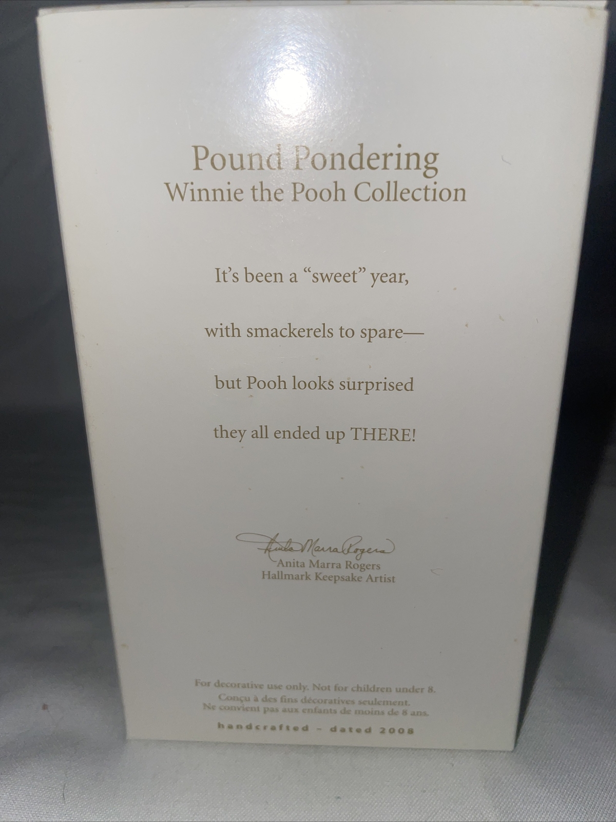 Hallmark Keepsake Ornament 2008 Pound Pondering  Winnie The Pooh NIB