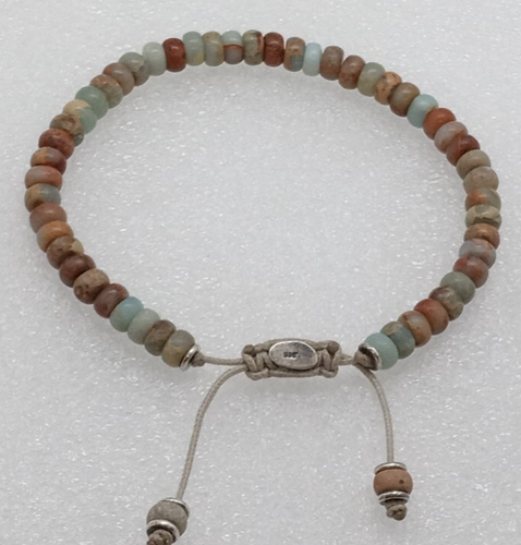 M. Cohen men's / unisex silver and multicolored stone bracelet sterling 925 - Picture 3 of 11