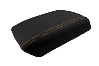 Console Lid Armrest Cover Leather for Hyundai Tiburon 2003-2008 Orange Stitch
