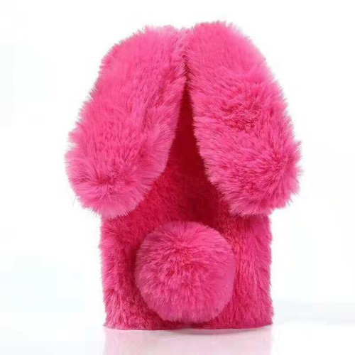 3D Plush Fluffy Rabbit Fur Phone Case For iPhone 11 13 Pro Max XS X XR 6 7 8 SE - 第 17/20 張圖片