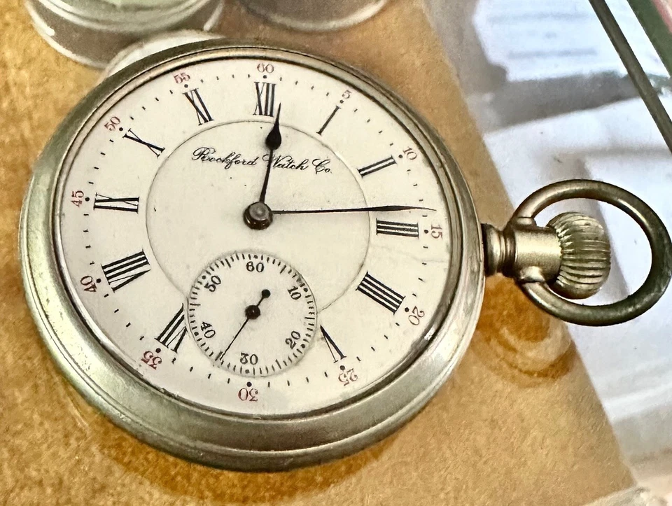 ROCKFORD 21j Railroad Grade 535 Hunting Model Original Glass Back 1900 - Image 4 of 4