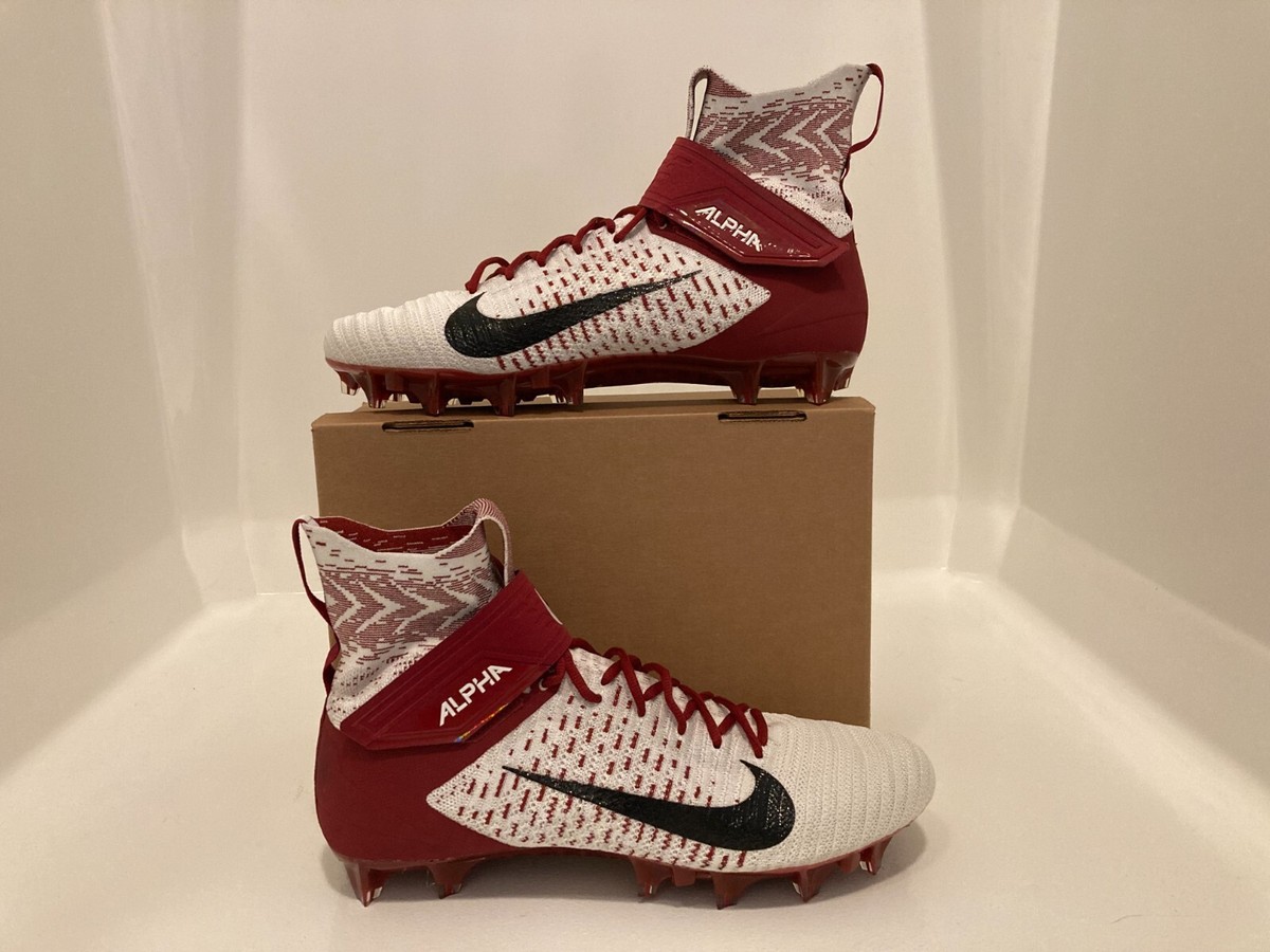 Sz 14.5 Men- RARE Nike Alpha Menace Elite 2 White Red  display picture 1