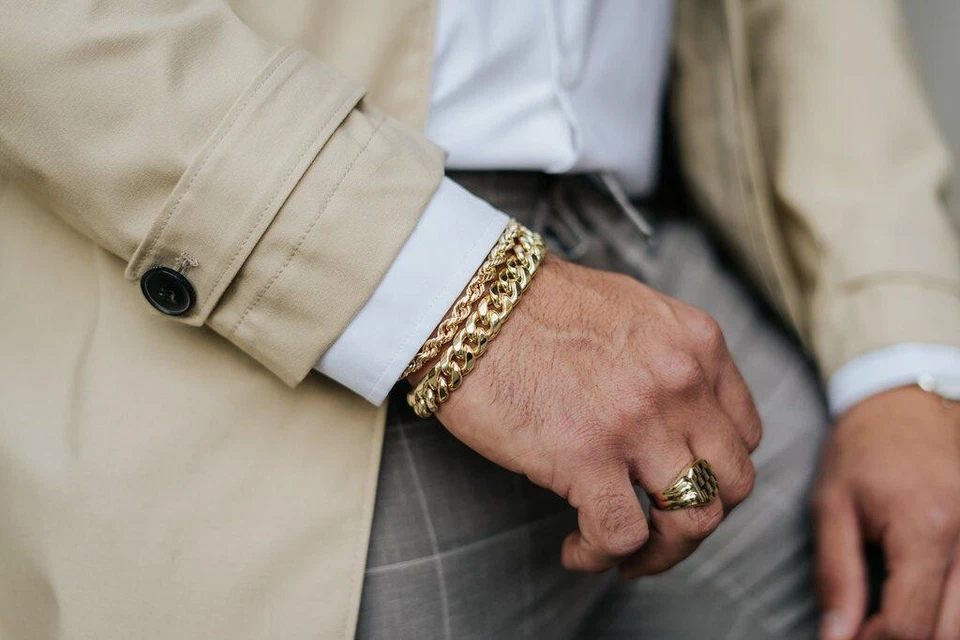 10k Miami Cuban Link Bracelet Real Yellow Gold Chain Hollow 8.5" - 9.25mm - 19g - Image 4 of 4