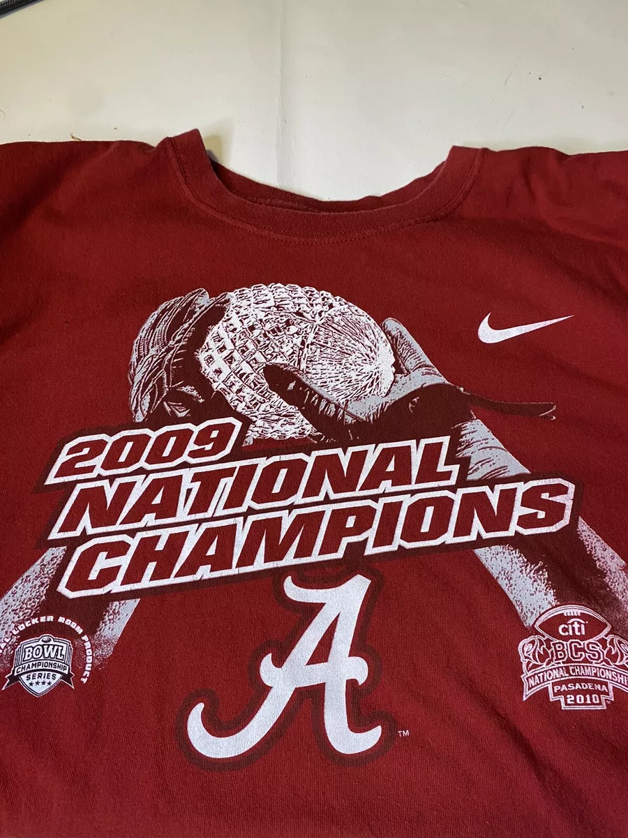 VINTAGE 2009 Alabama Crimson Tide National Champions T SHIRT XXL