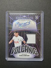 2023-24 Panini Obsidian Volcanic Purple 10/50 Manor Solomon #VM-MSO - Tottenham