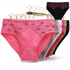 Underwear Cotton Panties Fashion Women Briefs Ladies Knickers High Waist 6 Pack