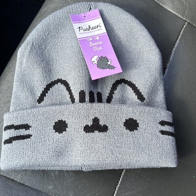 2023 Fall Pusheen Box Scaredy Beanie Hat Gray