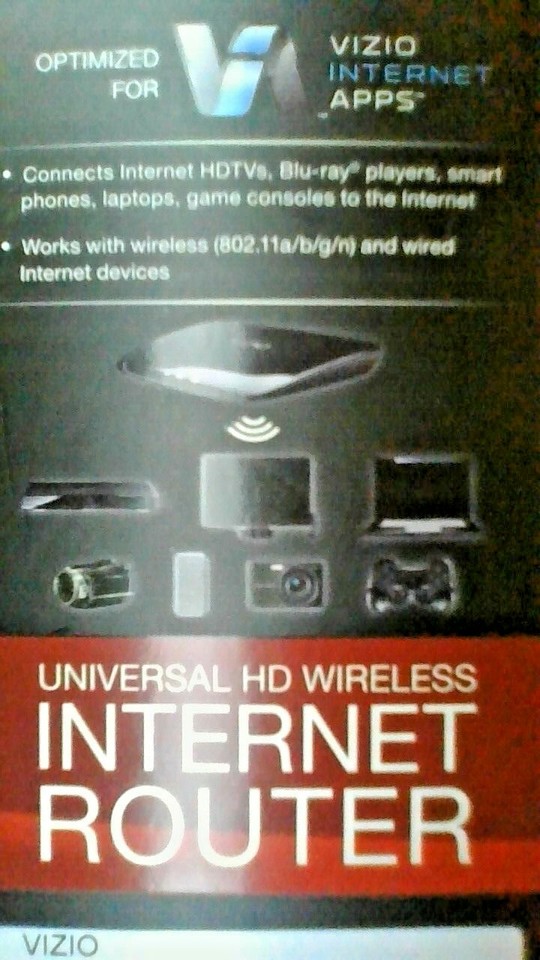 VIZIO XWR100 Wireless-N Dual-Band HD Router IEEE 802.3/3u, 802.11a/b/g ...