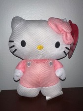 Hello Kitty Bath Buddy Large Scrubby Plush White/Pink For Child Over 3 Years