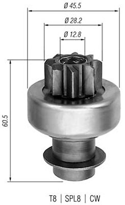 4x ✅Fits MAGNETI MARELLI 940113020097 Starter freewheel gear 9401130 ⭐UK Seller⭐ - Image 3