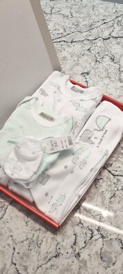 Baby 5-teiliges Set Neugeborenes Baby Junge Mädchen Unisex 0 bis 6 Monate Briefkasten Geschenk