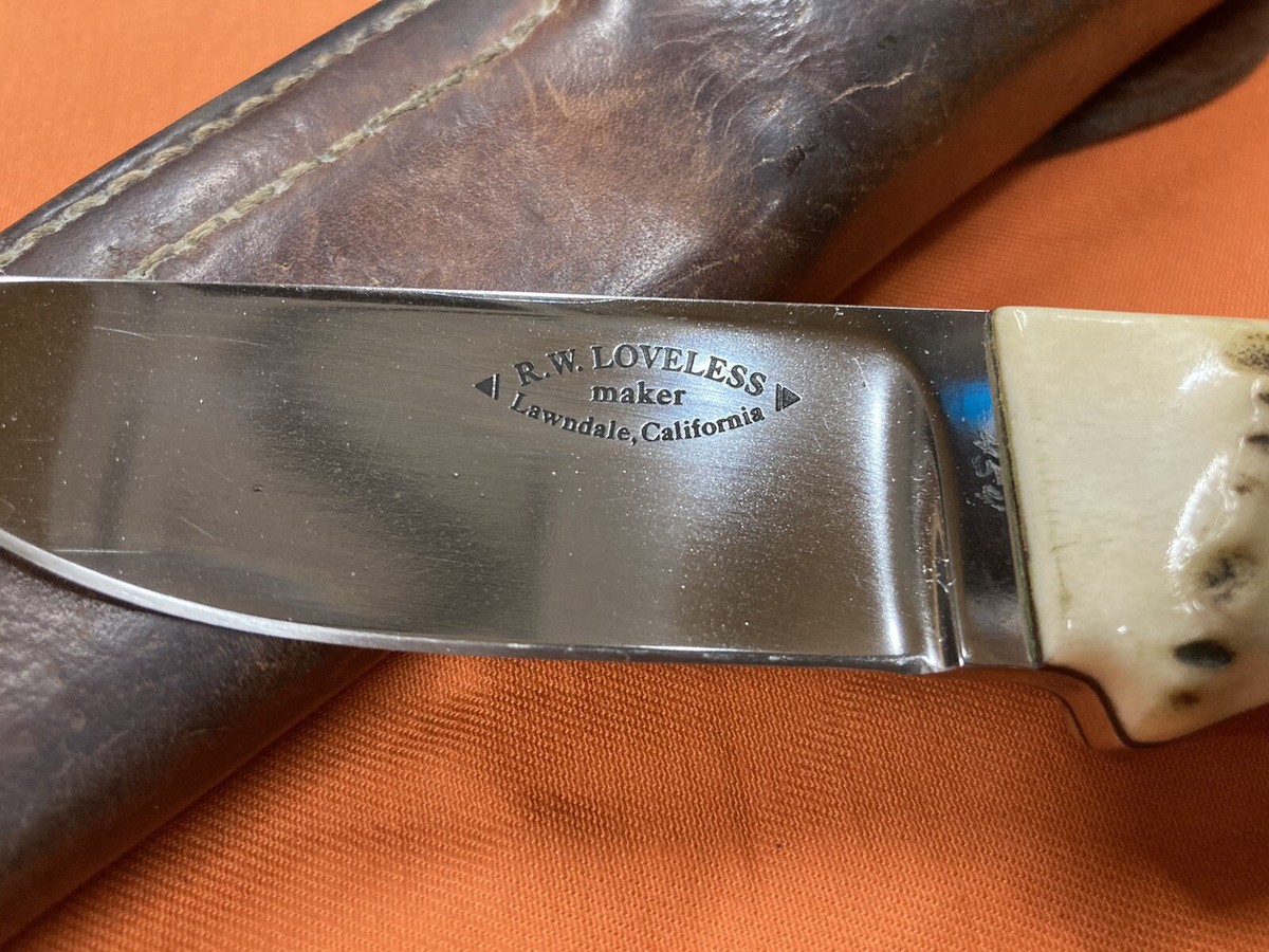 R.W. Loveless Knife Improved Handle Straight Hunter | eBay