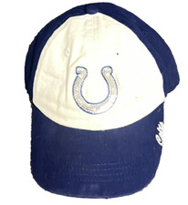 Indianapolis Colts Hat Youth Boys Strapback Cap Blue White NFL Football EUC