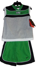 Nike Boy's 2 Piece Set T-Shirt  Short GREEN Size:12 Months NWT 32