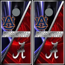 auburn alabama house divided 0237 cornhole board vinyl wraps