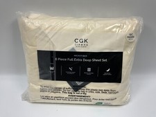 Extra Deep Pocket 6 Piece Sheet Set, Soft Comfy, FULL by CGK Linens off white