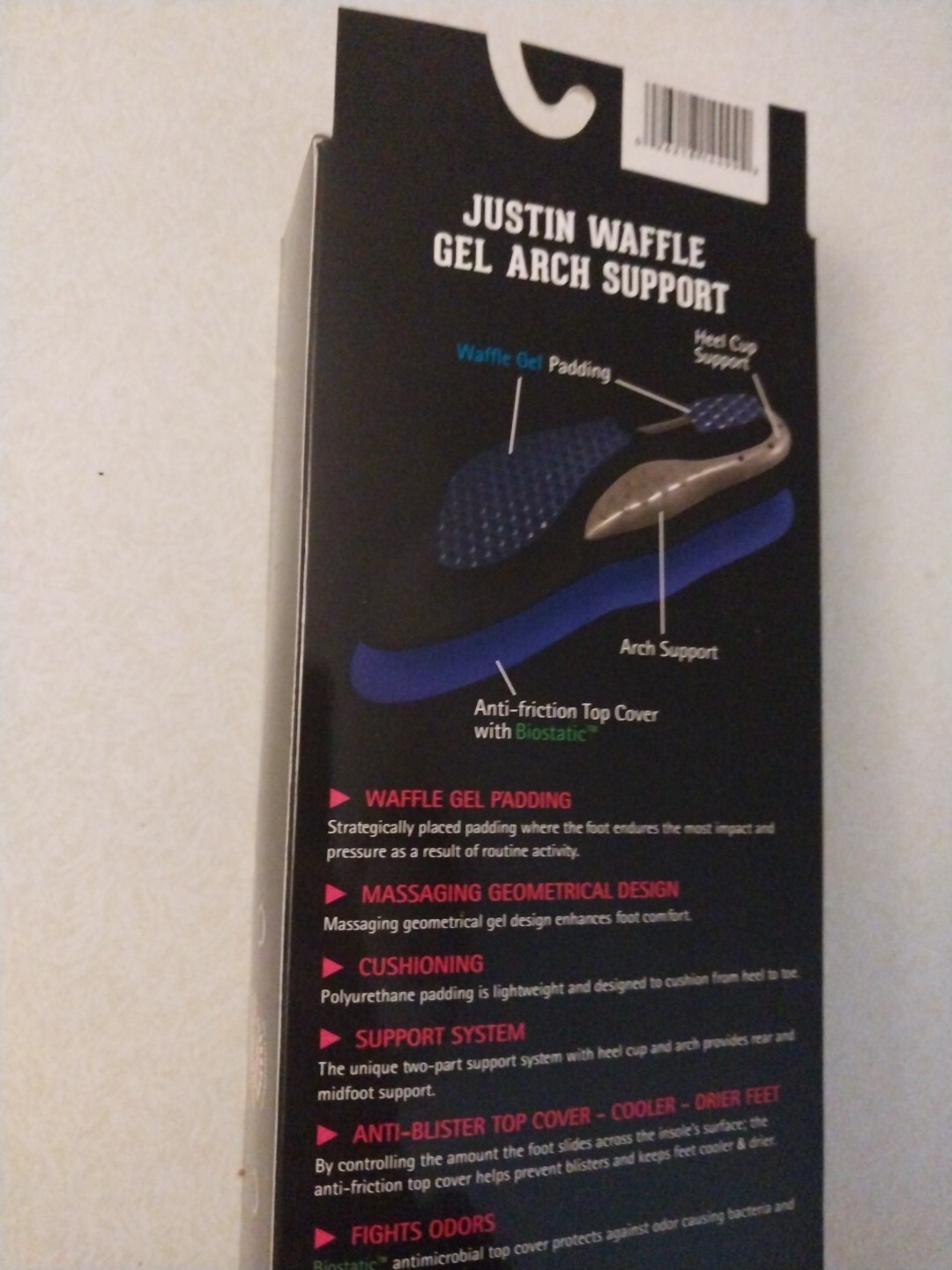 Justin Boot Insoles Mens Size 9 , 9.5 , 10 , 10.5 , 11 , 11.5 , 12 , 12