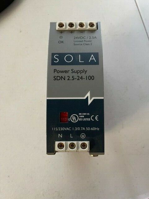 Sola SDN 2.5-24-100P Power Supply *Used*