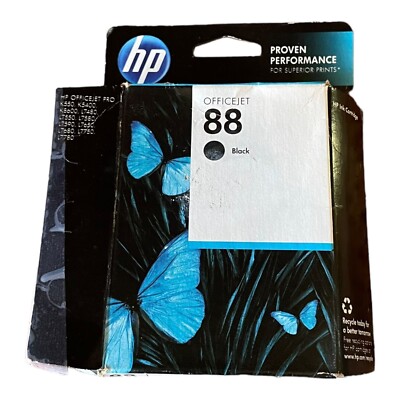 Genuine HP 88 Black Ink OfficeJet Pro K550 K5400 K8600 L7480 L7650 L7590 L7780