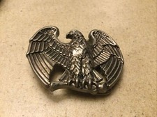 Vintage 1980s AVON Perched Eagle Metal Belt Buckle