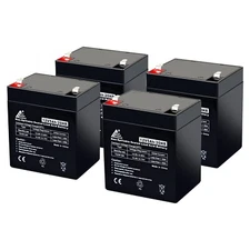 12V 5AH SLA Battery Replacement for Enduring 6-DW-5 - 4 Pack