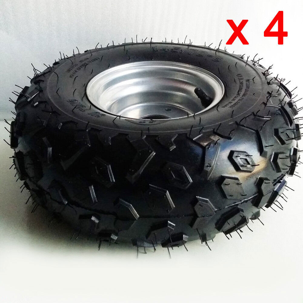 4 Set 6'' 145/70-6 Wheels Tires Tyres Rims for Quad ATV Go Kart