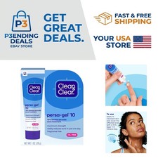 Clean  Clear Persa-Gel 10 Acne Spot Treatment - 1 oz, Maximum Strength 10 BP