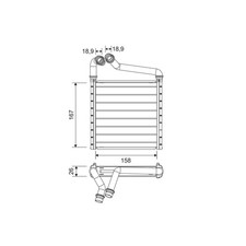 Wärmetauscher Innenraumheizung VALEO 811633 für VW Beetle