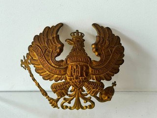 Casque à pointe spikehelmet pickelhaube PLAQUE PRUSSE OFFICIER