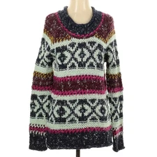 Free People Silver Reed Fairisle Size Sweater