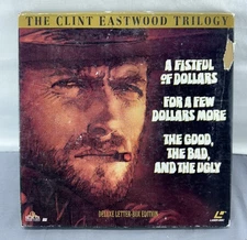 RARE! LaserDisc - THE CLINT EASTWOOD TRILOGY 4 Disc Box Set MGM UNTESTED