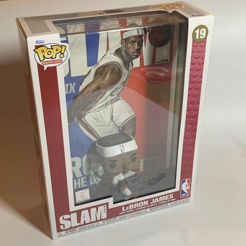 Funko Pop! NBA Slam Magazine Covers #19 LeBron James w/ Case Cleveland Cavaliers