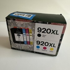 920XL Ink Cartridges   4 Pack   High Yield Ink Cartridge Combo   NWT Exp 9/2026
