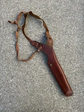 Bianchi X15 Extra Large Vtg Leather Shoulder Harness Hunting Holster