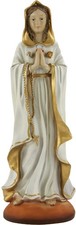 Heiligenfigur Madonna Rosa Mystica 30 cm Polyresin Deko Figur