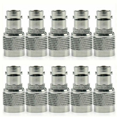  10Pcs Adapter BNC Female Jack To TNC Male Plug RF Connector Straight F/M