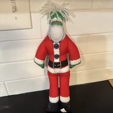 Dammit Doll Santa Suit Green Face Stress Relief Christmas Limited Edition