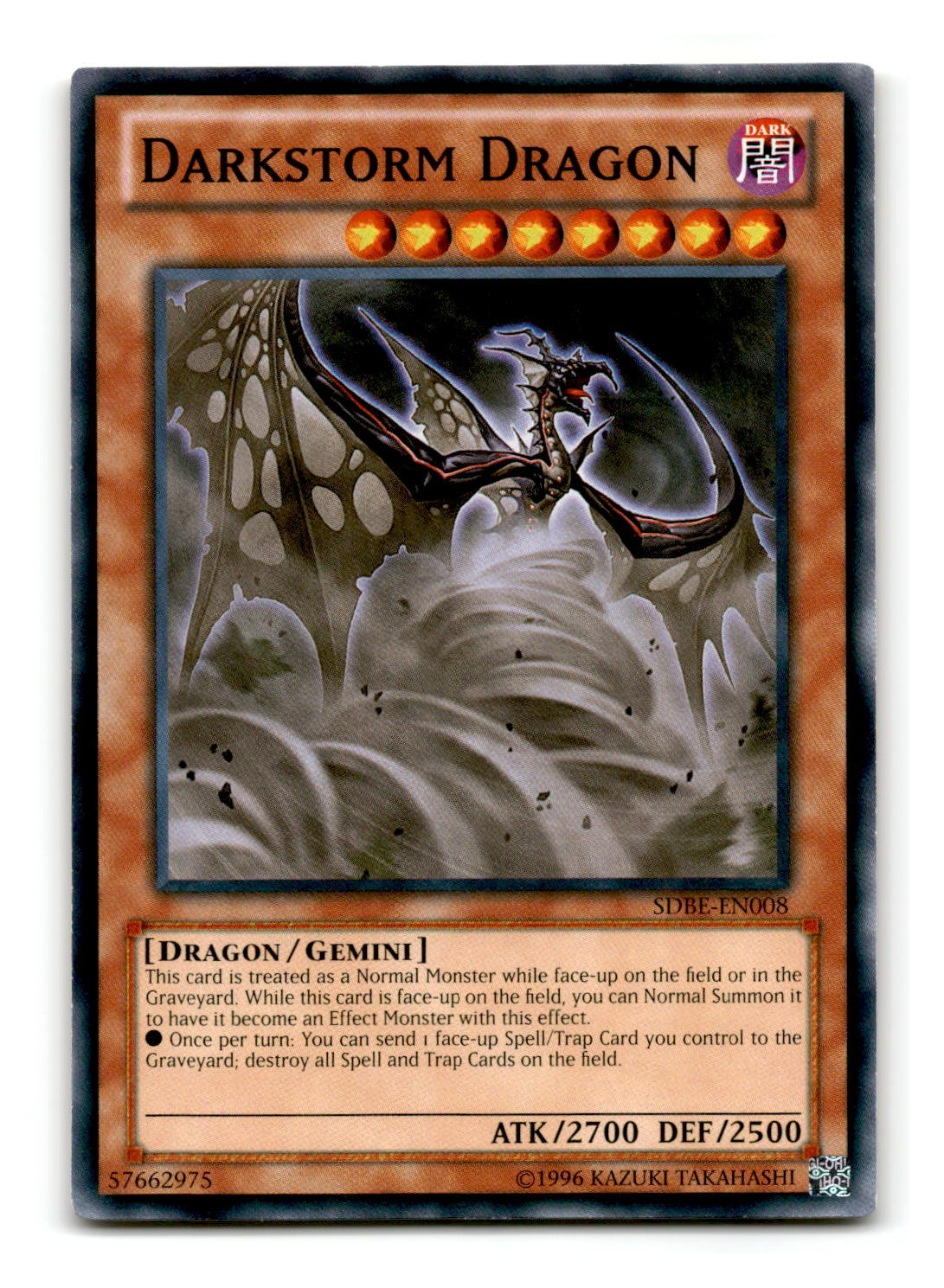 Darkstorm Dragon - SDBE-EN008 - YuGiOh-LP | eBay