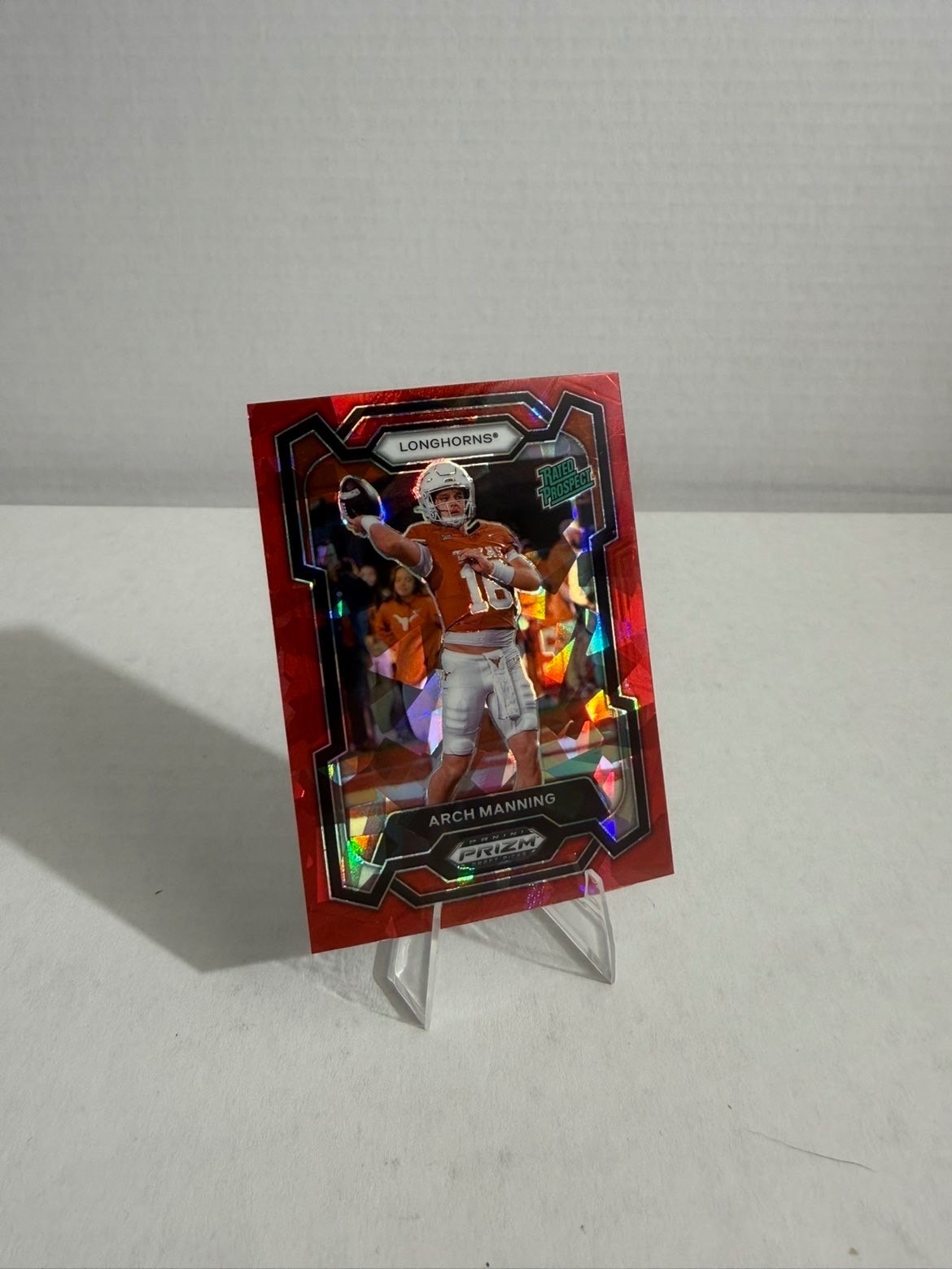 2024 Panini Prizm Draft Picks - Rated Prospect Arch Manning #192 Red Ice Rookie