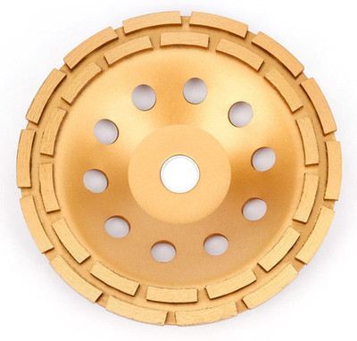 9-Inch Diamond Cup Grinding Wheel, Double Row Diamond Grinder Disc for Concrete,