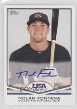 2011 Topps USA Baseball Team Auto Nolan Fontana #USA-A6 Auto 1e0