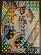 2025 Panini-Mosaic Football Chris Olave Silver Mosaic Prizm #92