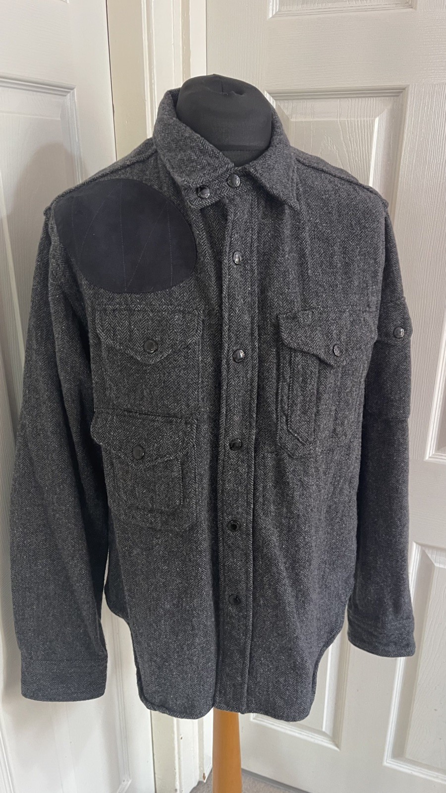 ENGINEERED GARMENTS Herringbone Wool Overshirt - … - image 1