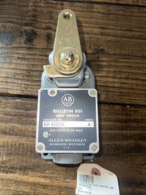 Allen Bradley 801-ASC218 Series A Limit Switch NO - NC Contact 600V - NOS