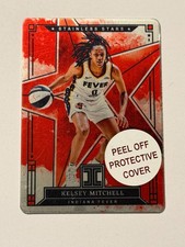 KELSEY MITCHELL 2025 Impeccable WNBA Stainless Stars RED 5/5 COLOR MATCH FEVER