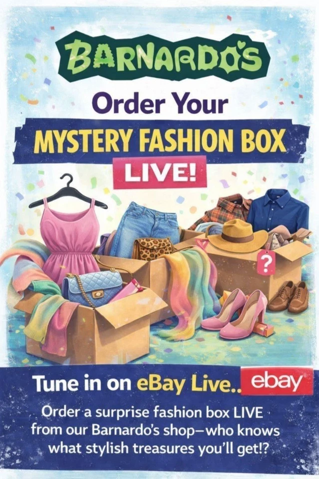 Barnardo’s Charity Mystery Fashion Boxes Mixed Brands Men’s & Women’s Size