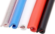 32ft 10M U Shape Car Door Moulding Rubber Scratch Protector Strip Color: Black